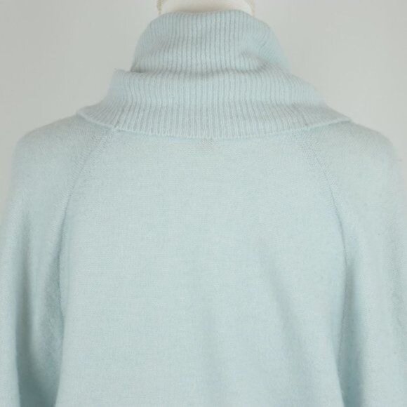 Pilcro Women's XXS Blue Wool Blend Cowlneck Short Sleeve Sweater - Picture 4 of 7